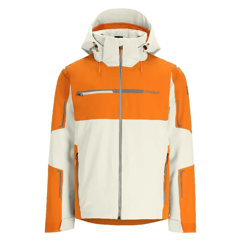 Fleece - lined men jackets for cold - weather commutingMens Titan - Orange Shock