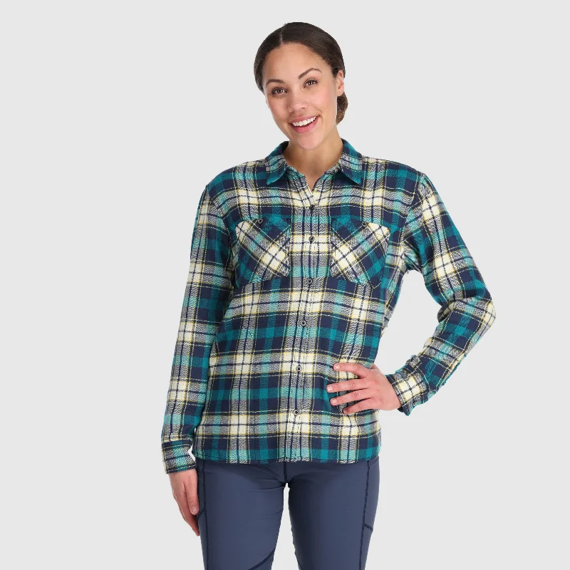 Stretch - fabric men jackets for unrestricted movement during workoutsWomen's Feedback Flannel Shirt - 2022