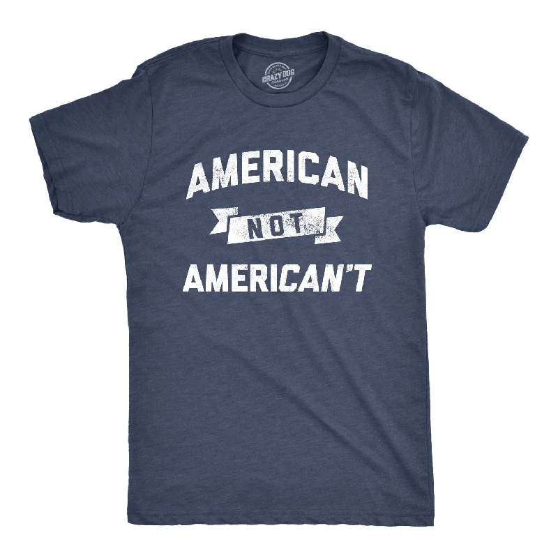 Men's slim - fit graphic t - shirts with vintage rock band printsMen's slim - fit graphic t - shirts with vintage rock band printsAmerican Not Americant Men's T Shirt