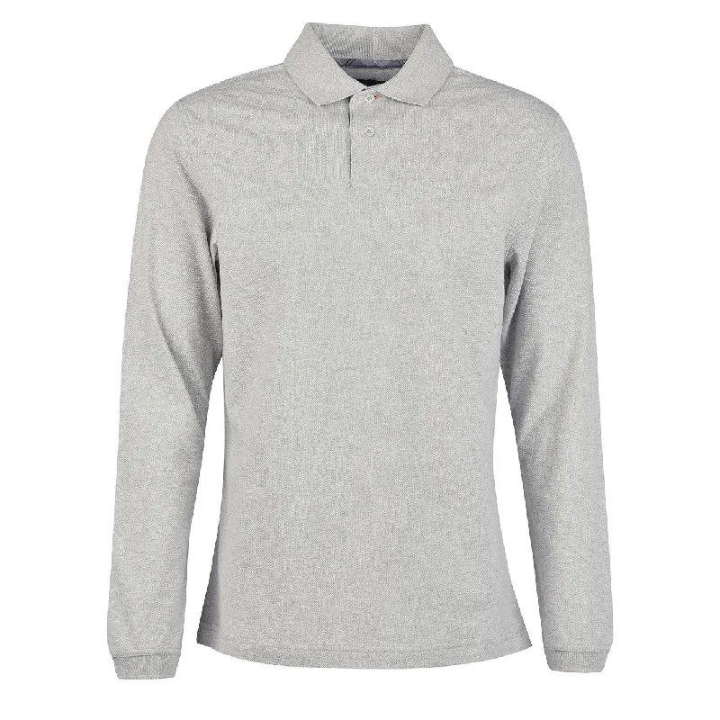 Men's color - block polo shirts with a bold fashion statementBarbour Essential L/S Polo Shirt Grey