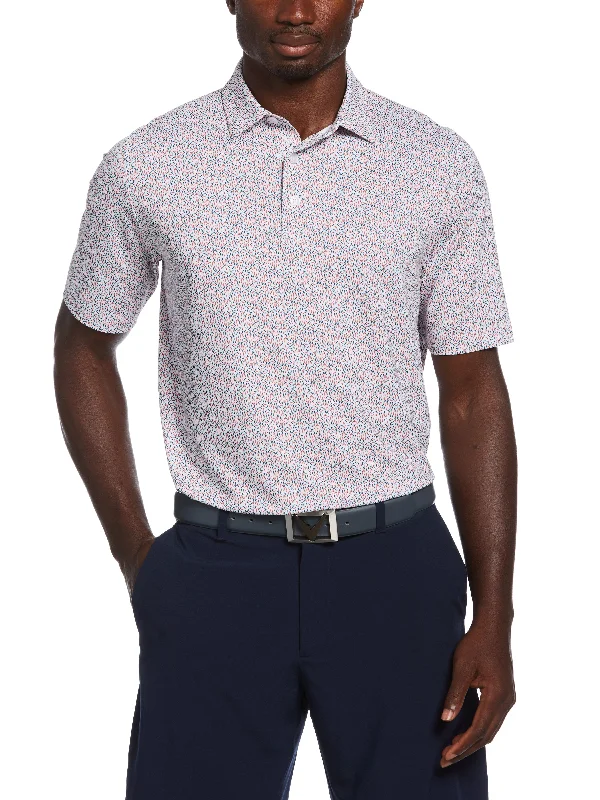 Men's lightweight performance polo shirts for tennis matchesBig & Tall Novelty Printed Polo