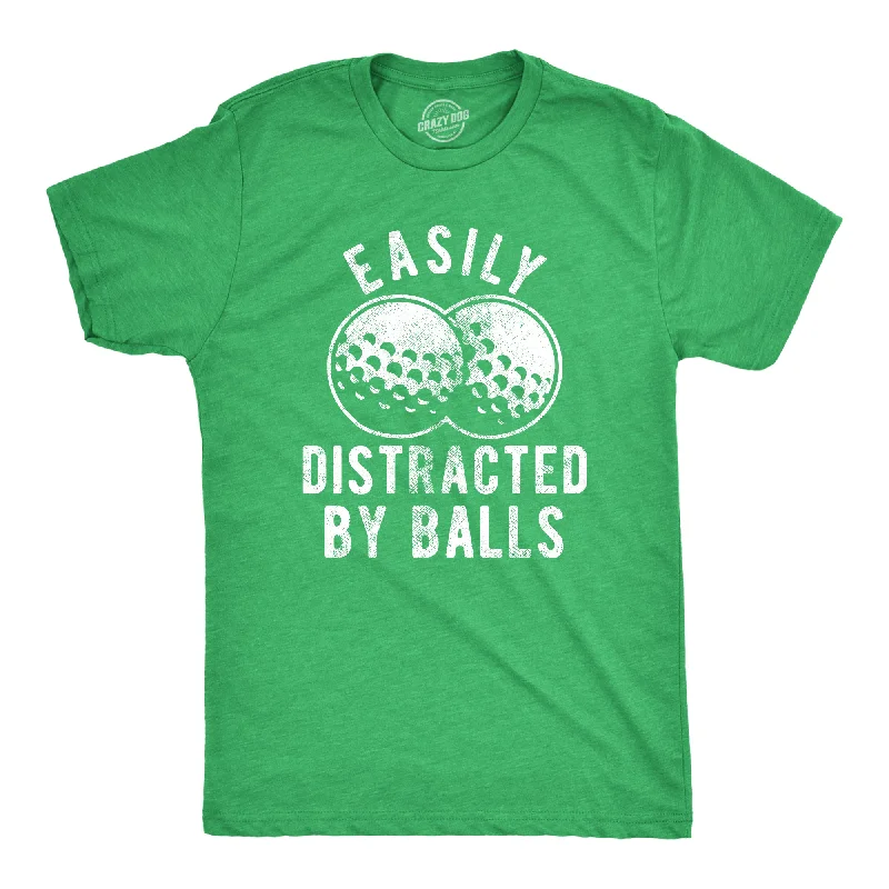 Men's eco - friendly recycled t - shirts for sustainable fashion choicesMen's eco - friendly recycled t - shirts for sustainable fashion choicesEasily Distracted By Balls Men's T Shirt