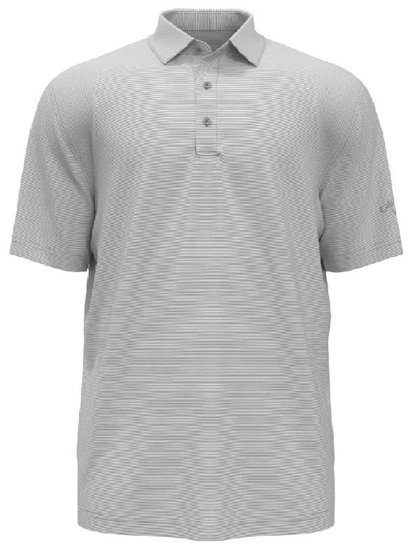 Men's luxury cashmere blend polo shirts in solid colorsMens Fine Line Stripe Golf Polo