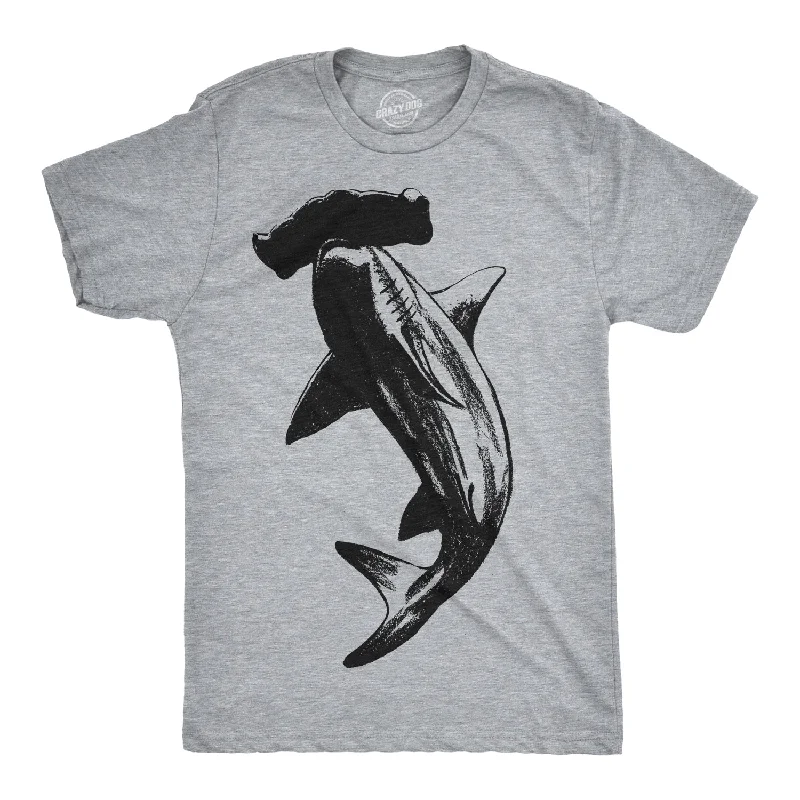 Men's ribbed t - shirts with a textured finish for added styleMen's ribbed t - shirts with a textured finish for added styleHammerhead Shark Men's T Shirt