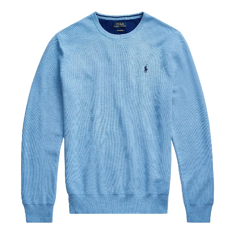 Men's reversible polo shirts with two different looksPolo Ralph Lauren Cotton Crewneck Sweat Blue