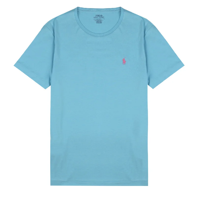 Men's formal - style silk blend polo shirts for special occasionsPolo Ralph Lauren Custom Classic Fit S/S T-Shirt French Turquoise