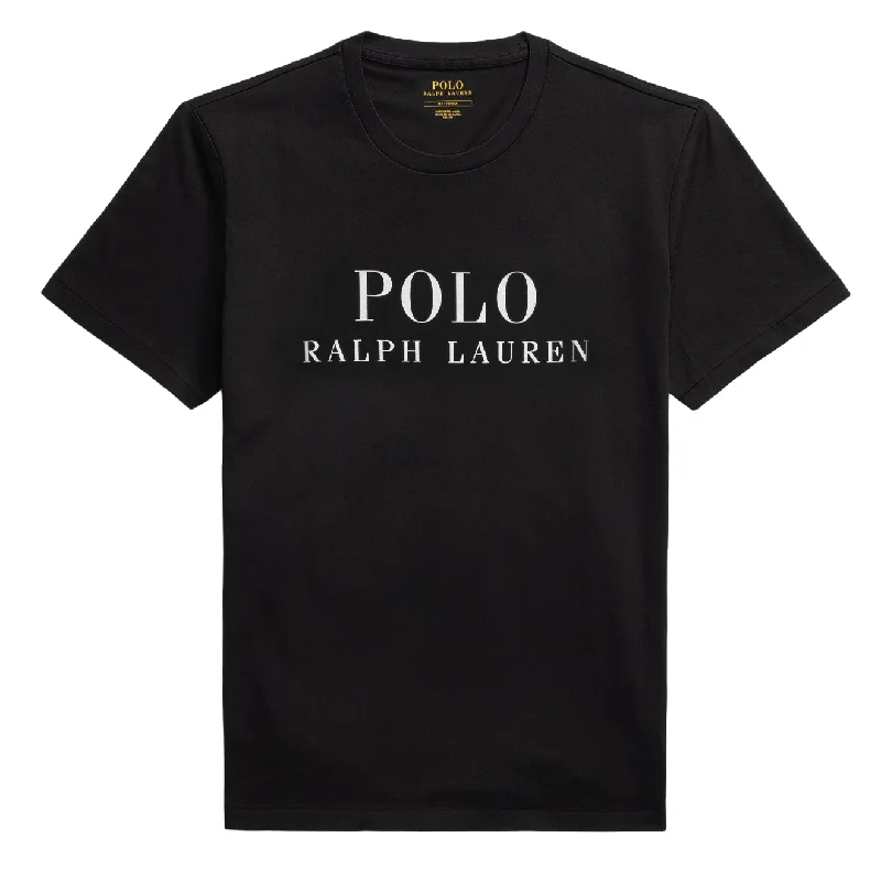 Men's antimicrobial polo shirts for odor - free daily wearPolo Ralph Lauren S/S Crew Logo Sleep Top Polo Black