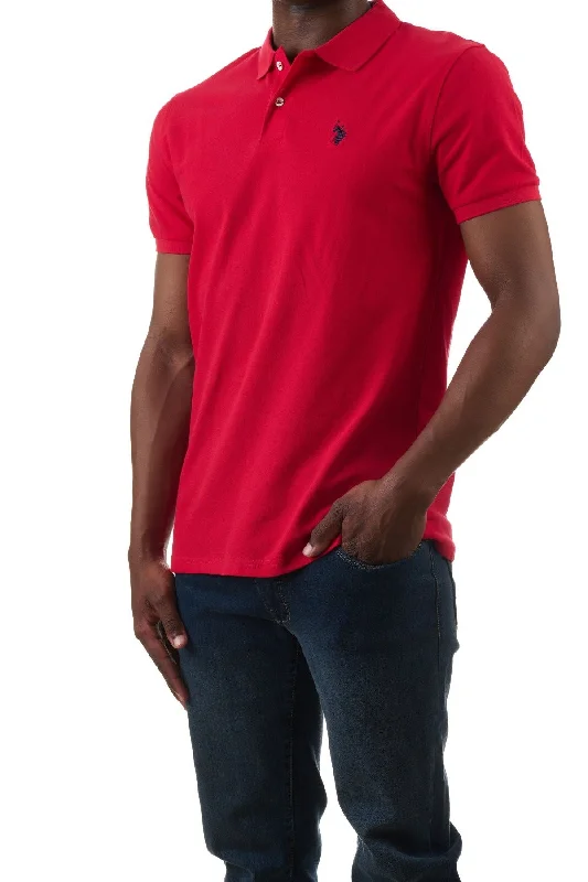 Men's formal - style silk blend polo shirts for special occasionsU.S. Polo Assn. Men's Signature Polo Shirt - Red